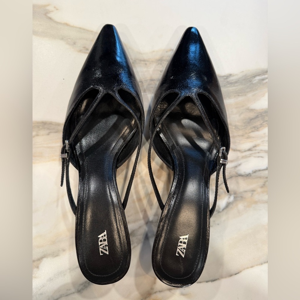 Zara Kitten Heel Mule